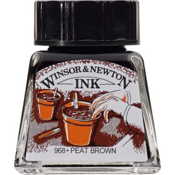 Winsor Newton 469 Peat Brown 14 ml Çizim Mürekkebi