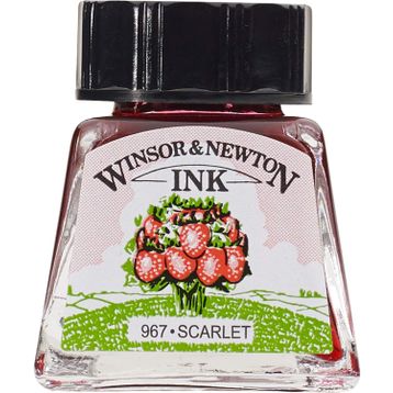 Winsor Newton 601 scarlet 14 ml Çizim Mürekkebi