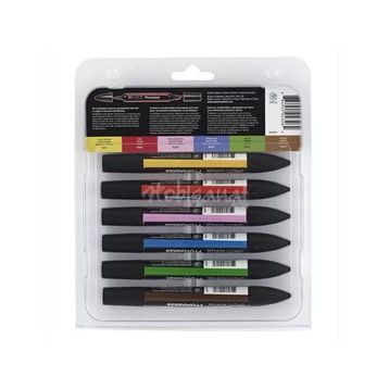 Winsor & Newton 6'lı Set Mid Tones Promarker