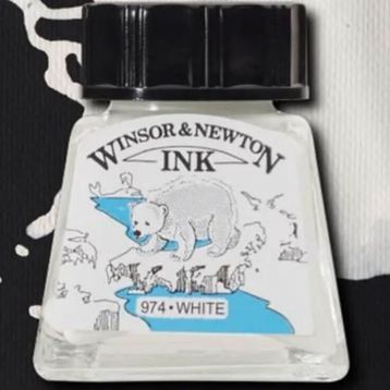 Winsor Newton 702 White Çini Çizim Mürekkebi