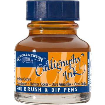 Winsor Newton 744 Yellow Ochre 30 ml Kaligrafi Mürekkebi