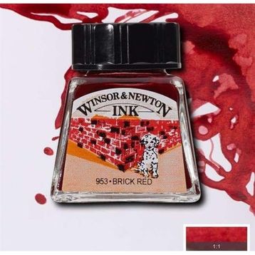 Winsor & Newton 9379 14 ml Brick Red Çini Mürekkebi
