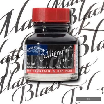 Winsor & Newton N:30 Matt Black Kaligrafi Mürekkebi