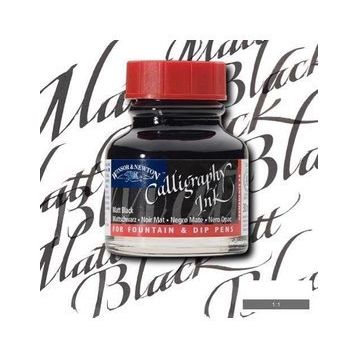Winsor & Newton N:30 Matt Black Kaligrafi Mürekkebi
