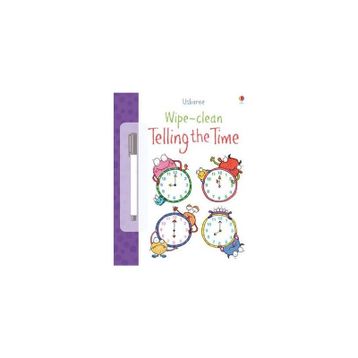 Wipe Clean Telling The Time-Usborne