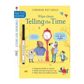 Wipe Clean Telling The Time-Usborne