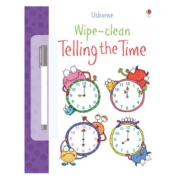 Wipe Clean Telling The Time-Usborne