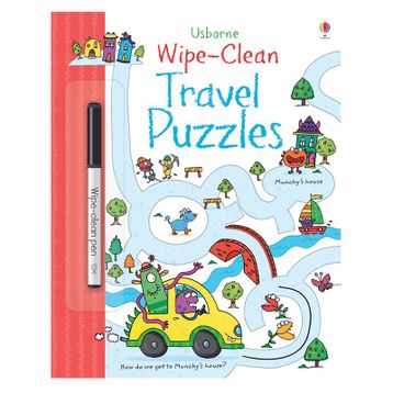 Wipe Clean Travel Puzzles-Usborne Publishing