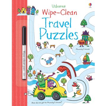 Wipe Clean Travel Puzzles-Usborne Publishing