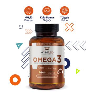 Wiselab Omega 3 1000 mg 60 Kapsül Balık Yağı