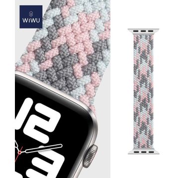 Wiwu Apple Watch 38 mm Wiwu Braided Solo Loop Contrast Color Small Kordon
