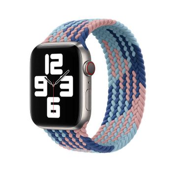 Wiwu Apple Watch 42 mm Braided Solo Loop Contrast Color Medium Kordon