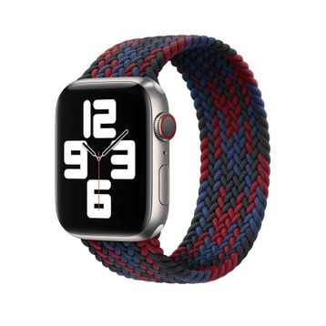 Wiwu Apple Watch 44 mm Braided Solo Loop Contrast Color Large Kordon