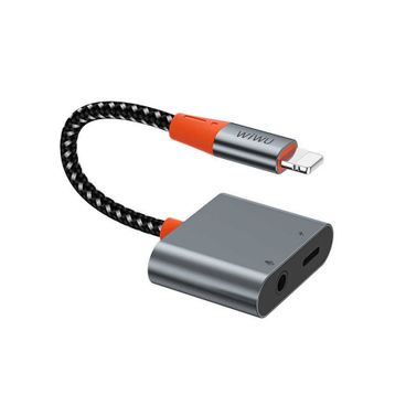 Wiwu LT08 Konuşma Destekli Lightning To 3.5 mm Aux Çevirisi Ses Adaptörü