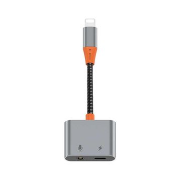 Wiwu LT08 Konuşma Destekli Lightning To 3.5 mm Aux Çevirisi Ses Adaptörü