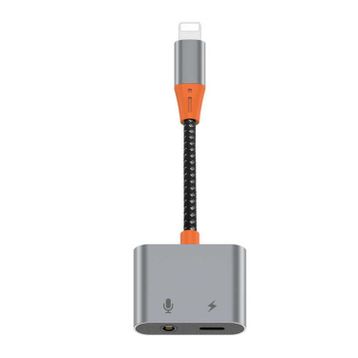Wiwu LT08 Konuşma Destekli Lightning To 3.5 mm Aux Çevirisi Ses Adaptörü