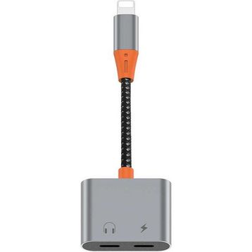 Wiwu LT09 Lightning Şarj Ve Lightning Kulaklık Dönüştürücü Adaptör