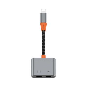 Wiwu LT09 Lightning Şarj Ve Lightning Kulaklık Dönüştürücü Adaptör