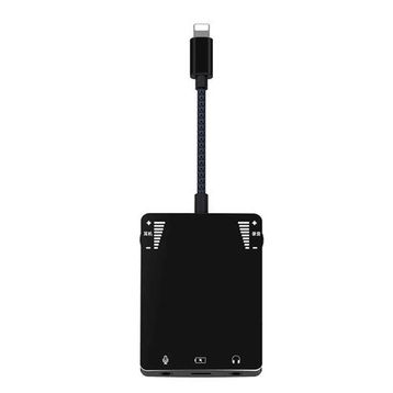 Wiwu TA45819 3 İn 1 Live Broadcast Lightning Ses Adaptörü