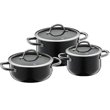 WMF Fusiontec 3 Parça Siyah Tencere Seti