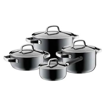 WMF Fusiontec Mineral 4 Parça Platinum Gri Tencere Seti
