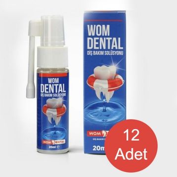 Wom Dental 20 ml 12 Adet Diş Bakım Solüsyonu