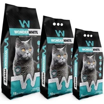 Wonder White Marsilya Sabun Kokulu İnce Taneli Topaklanan 10 kg Kedi Kumu