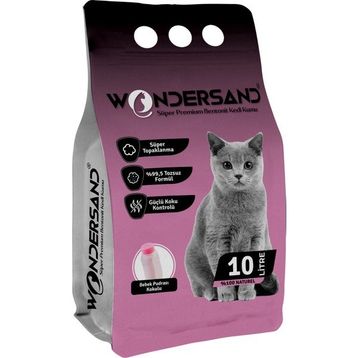 Wondersand Bebek Pudra Kokulu İnce Tane Topaklanan 10 lt Kedi Kumu