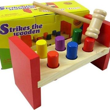Wooden Toys Strikes The Wooden Ahşap Bambam Çivi Çakma Oyuncak