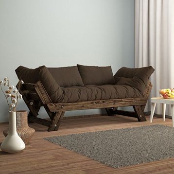Woodesk CPT8120-210 Adalar Masif Ceviz-Kahve Renk 2'li Kanepe
