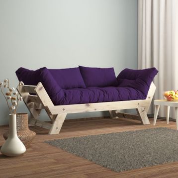 Woodesk CPT8124-210 Adalar Masif Natural-Mor Renk 2'li Kanepe