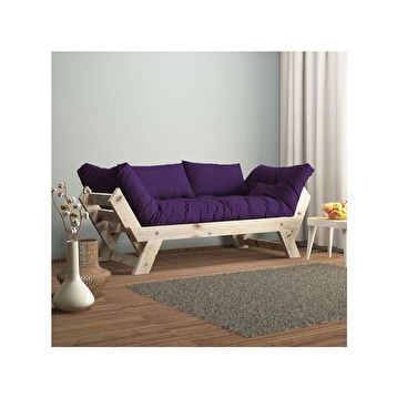 Woodesk CPT8124-210 Adalar Masif Natural-Mor Renk 2'li Kanepe