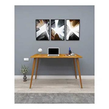 Woodface Rixy Doğal Ahşap Ceviz Çalışma Masası