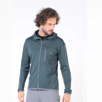 Woolona Maestro Fermuarlı Kapüşonlu Erkek GRE Sweatshirt