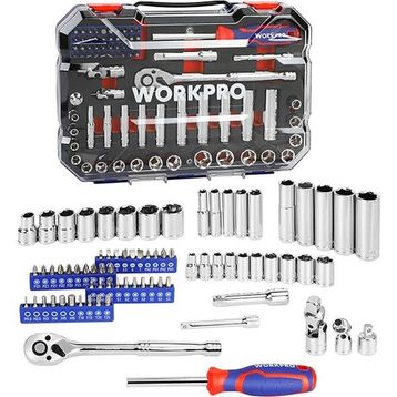 Workpro WP202524 1/4'’ 3/8’’ Metrik 75 Parça Lokma Takımı