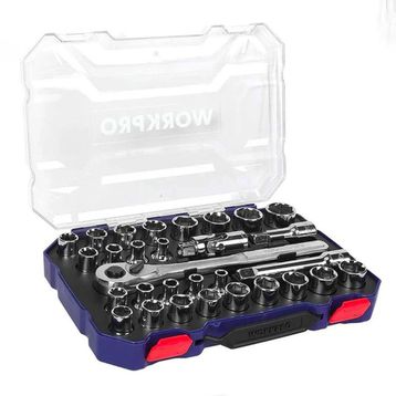 Workpro WP202525 1/2 inç 30 Parça CR-V Lokma Takımı