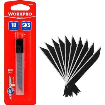 Workpro WP212018 9 mm 30 Derece Açılı 10'lu Maket Bıçağı Yedeği
