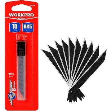 Workpro WP212018 9 mm 30 Derece Açılı 10'lu Maket Bıçağı Yedeği