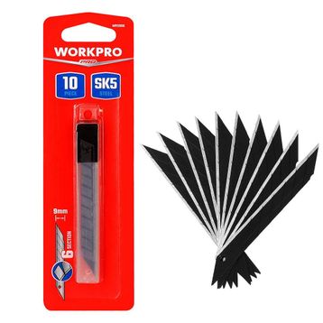 Workpro WP212018 9 mm 30 Derece Açılı 10'lu Maket Bıçağı Yedeği