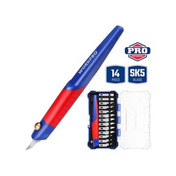 Workpro WP219005 14 Parça Profesyonel Hobi Maket Bıçağı Seti