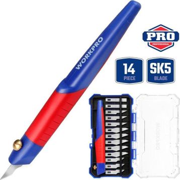 Workpro WP219005 14 Parça Profesyonel Hobi Maket Bıçağı Seti