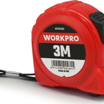 Workpro WP261002 3 m x 16 mm Beyaz Çelik Şerit Metre