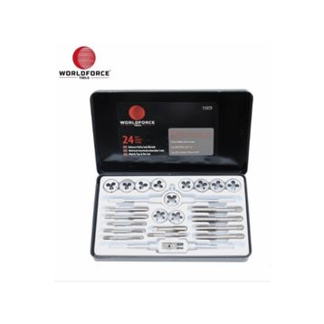 Worldforce 11375 Metrik 24 Parça Kılavuz Pafta Seti