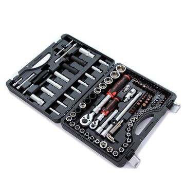 Worldforce 11501 114 Parça S-Ultra 1/4-1/2 Uzatmalı Cırcır Lokma Takımı
