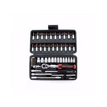 Worldforce 11503 46 Parça S-Ultra 1/4 Uzatmalı Cırcır Lokma Takımı