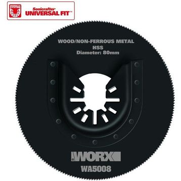 Worx WA5008 Çok Amaçlı Raspalama Makinası İçin 80 mm 360 Derece Metal Ahşap Fiberglas PVC Universal Kesme Bıçağı