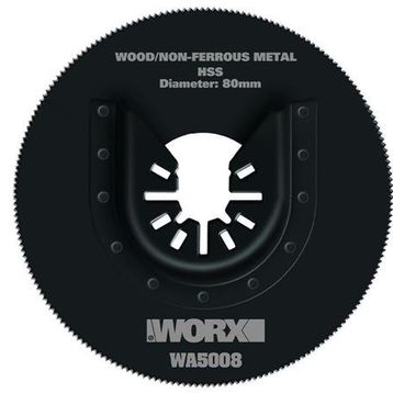 Worx WA5008 Çok Amaçlı Raspalama Makinası İçin 80 mm 360 Derece Metal Ahşap Fiberglas PVC Universal Kesme Bıçağı