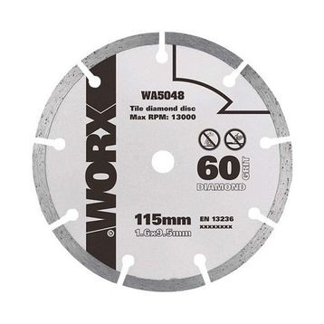 Worx WA5048 115x9.5 mm Fayans, Seramik, Mermer Kesme Soketli Elmas Daire Testere Bıçağı