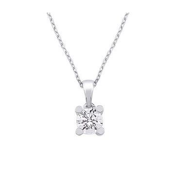 WPN3361-1 0.15 ct Karat E-F vs Pırlanta Yuvarlak Tırnak Tektaş Kolye