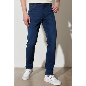 Wrangler W12SCV39X Texas Lacivert Slim Erkek Kot Pantolon
